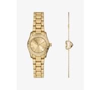 MK Set regalo orologio Lexington Petite e bracciale con cuore tonalità oro con pavé - Oro - Michael Kors ONE SIZE