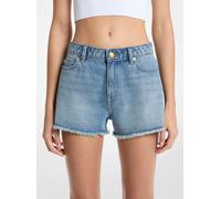 MK Shorts Gisele in denim sfrangiato - Blu - Michael Kors IT 40