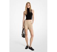 MK Shorts in crêpe con pieghe - Naturale - Michael Kors IT 38