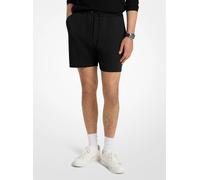 MK Shorts in misto cotone con tasche e logo - Nero - Michael Kors M