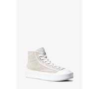 MK Sneaker alta Jude in misto cotone - Argento - Michael Kors EU 40