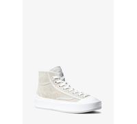 MK Sneaker alta Jude in misto cotone - Argento - Michael Kors EU 41