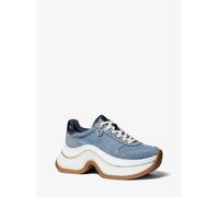 MK Sneaker Arla in denim e pelle - Bianco - Michael Kors EU 36