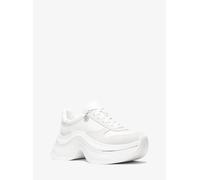 MK Sneaker Arla in pelle e pelle scamosciata - Bianco - Michael Kors EU 39