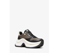 MK Sneaker Arla in pelle e pelle scamosciata - Marrone - Michael Kors EU 37