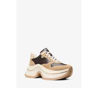 MK Sneaker Arla in pelle e pelle scamosciata - Naturale - Michael Kors EU 38