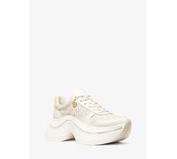 MK Sneaker Arla in pelle e pelle scamosciata - Naturale - Michael Kors EU 40