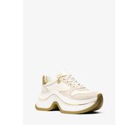 MK Sneaker Arla in pelle e pelle scamosciata - Verde - Michael Kors EU 40