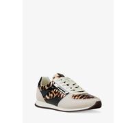 MK Sneaker Cindy in pelle effetto cavallino leopardata - Marrone - Michael Kors EU 38