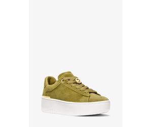 MK Sneaker Dottie in pelle scamosciata con plateau - Verde - Michael Kors EU 36