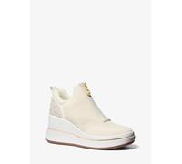 MK Sneaker Emmy in mesh con zip e zeppa - Naturale - Michael Kors EU 36