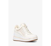 MK Sneaker Emmy in pelle con logo e zeppa - Naturale - Michael Kors EU 42.5