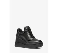 MK Sneaker Emmy in pelle e mesh con zeppa - Nero - Michael Kors EU 41