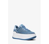 MK Sneaker Hayes in denim bicolore con plateau - Blu - Michael Kors EU 40