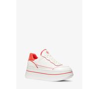 MK Sneaker Hayes in pelle bicolore con plateau - Rosso - Michael Kors EU 36