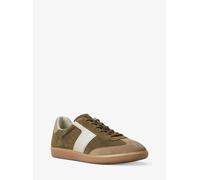 MK Sneaker Jovie in pelle scamosciata color block - Verde - Michael Kors EU 36
