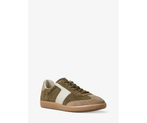 MK Sneaker Jovie in pelle scamosciata color block - Verde - Michael Kors EU 40.5