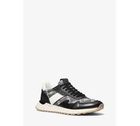 MK Sneaker Miles in pelle con logo Empire jacquard - Nero - Michael Kors EU 41