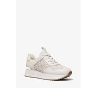 MK Sneaker Raina con logo Empire e plateau - Naturale - Michael Kors EU 38.5