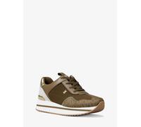 MK Sneaker Raina in mesh color-block e stampa logo - Verde - Michael Kors EU 40