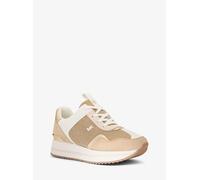 MK Sneaker Raina in mesh metallizzato glitterato con plateau - Oro - Michael Kors EU 40