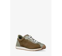 MK Sneaker Rhodes in pelle scamosciata color block - Verde - Michael Kors EU 40