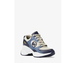 MK Sneaker Zuma in pelle e mesh - Blu - Michael Kors EU 40.5