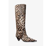 MK Stivale al ginocchio Jayla in pelle effetto cavallino leopardata - Marrone - Michael Kors EU 42.5