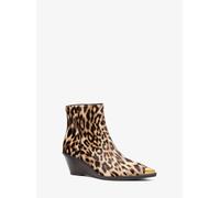 MK Stivale Austin in pelle effetto cavallino leopardata con zeppa - Marrone - Michael Kors EU 36
