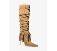 MK Stivale Dawn in pelle scamosciata con frange - Naturale - Michael Kors EU 40.5
