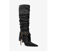 MK Stivale Dawn in pelle scamosciata con frange - Nero - Michael Kors EU 38