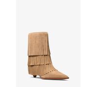 MK Stivale Jayla in pelle scamosciata con frange - Naturale - Michael Kors EU 36.5
