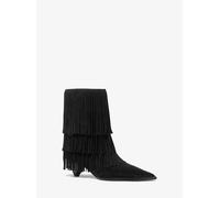 MK Stivale Jayla in pelle scamosciata con frange - Nero - Michael Kors EU 41