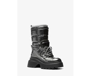 MK Stivale Shiloh in materiale misto metallizzato - Grigio - Michael Kors EU 38.5