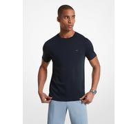 MK T-shirt a girocollo in cotone - Blu - Michael Kors S