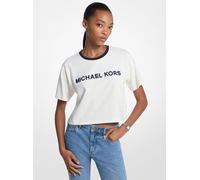 MK T-shirt in cotone con applicazioni - Naturale - Michael Kors M