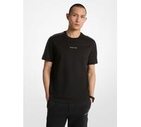 MK T-shirt in cotone con fettuccia con logo - Nero - Michael Kors S