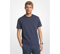 MK T-shirt in cotone con logo - Blu - Michael Kors XS