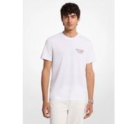 MK T-shirt in cotone con stampa - Bianco - Michael Kors XS