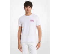 MK T-shirt in jersey di cotone Saint Tropez - Bianco - Michael Kors XS