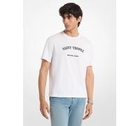 MK T-shirt in jersey di cotone Saint Tropez - Bianco - Michael Kors XXL