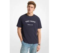 MK T-shirt in jersey di cotone Saint Tropez - Blu - Michael Kors L
