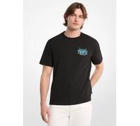 MK T-shirt in jersey di cotone Saint Tropez - Nero - Michael Kors XL