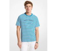 MK T-shirt Saint Tropez in jersey di cotone a righe - Blu - Michael Kors XL