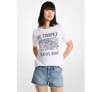 MK T-shirt St. Tropez in cotone - Bianco - Michael Kors M