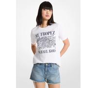 MK T-shirt St. Tropez in cotone - Bianco - Michael Kors S