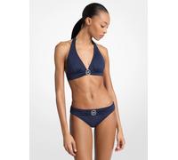 MK Top bikini all'americana con logo - Blu - Michael Kors M