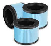 MK01 MK06 DH-JH01 Filtro di ricambio True HEPA aggiornato compatibile con purificatore d'aria AROEVE MK01 MK06 e Kloudi DH-JH01 (3 PACK-blu)