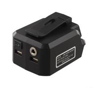 MK18B Adattatore per batteria agli ioni di litio da 18 V, USB per caricabatterie con uscita 12 V DC, clip per cintura e interruttore per giacche riscaldanti, compatibile con BL1815G