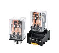 MK2P-I MK3P-I Relè intermedio ad alta potenza Relè elettromagnetico micro mini generale Relè piccolo AC220V/DC24V 10A(5 PCS,3P-IAC220V With Base)